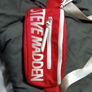 Steve Madden Red Belt Bag with White Accents